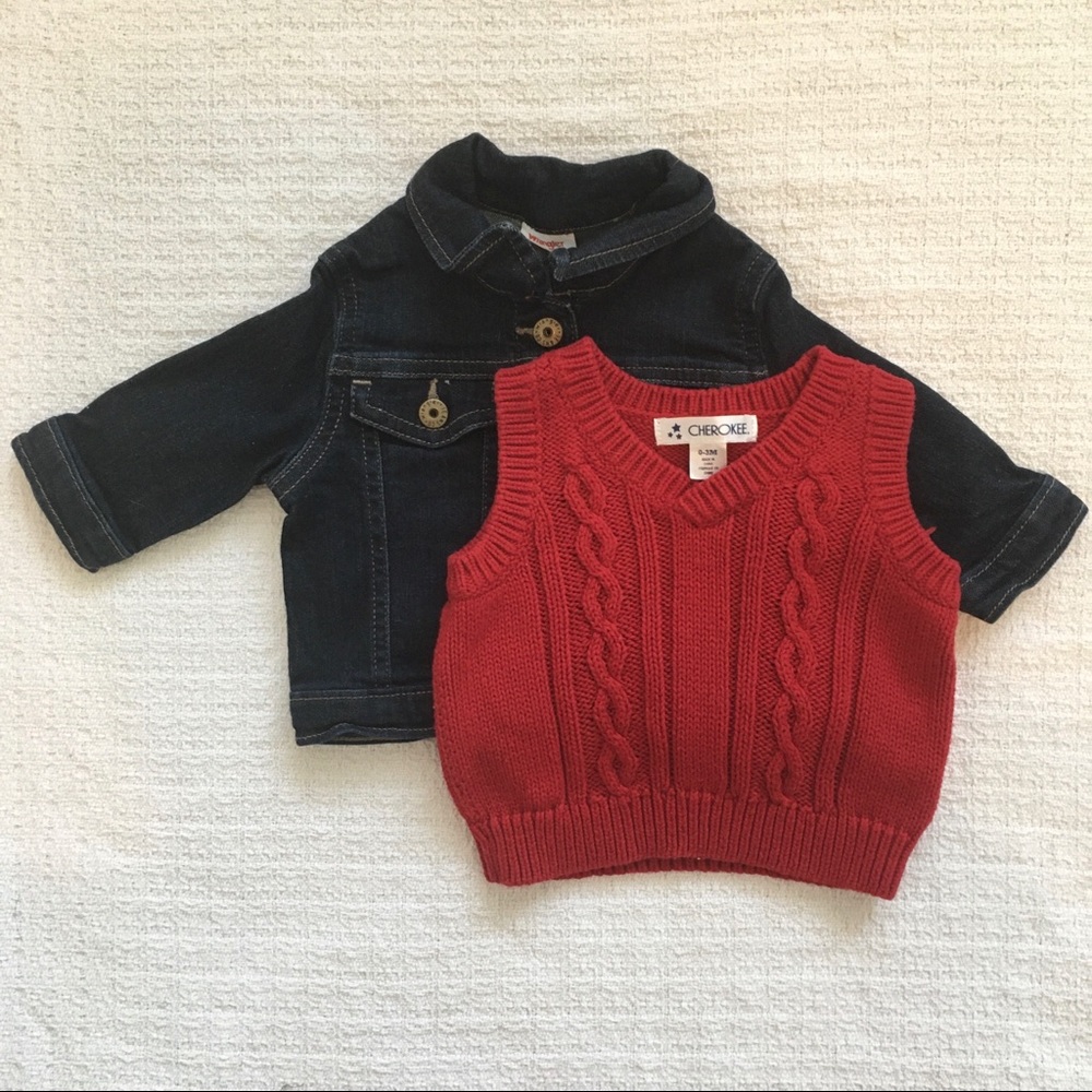 Baby Denim Jacket and Vest